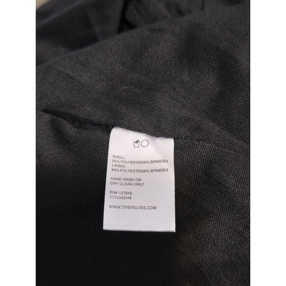 Tipsy Elves Women's Skirt Size Small Black Sequin Party Mini Pencil Skirt - Picture 9 of 10